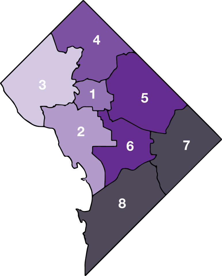 School Enrollment By DC Wards